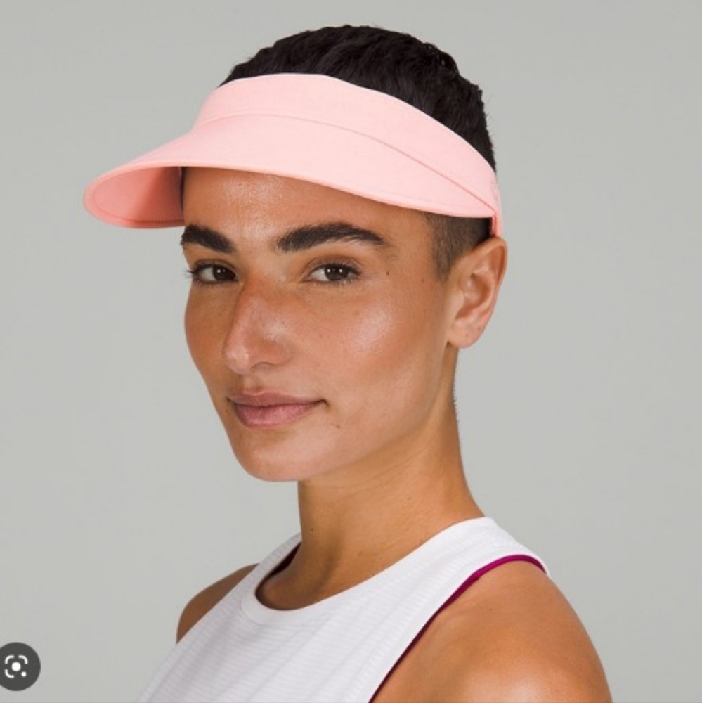 Lululemon Fast Paced Running Visor Adjustable Hat One Size Women Pink